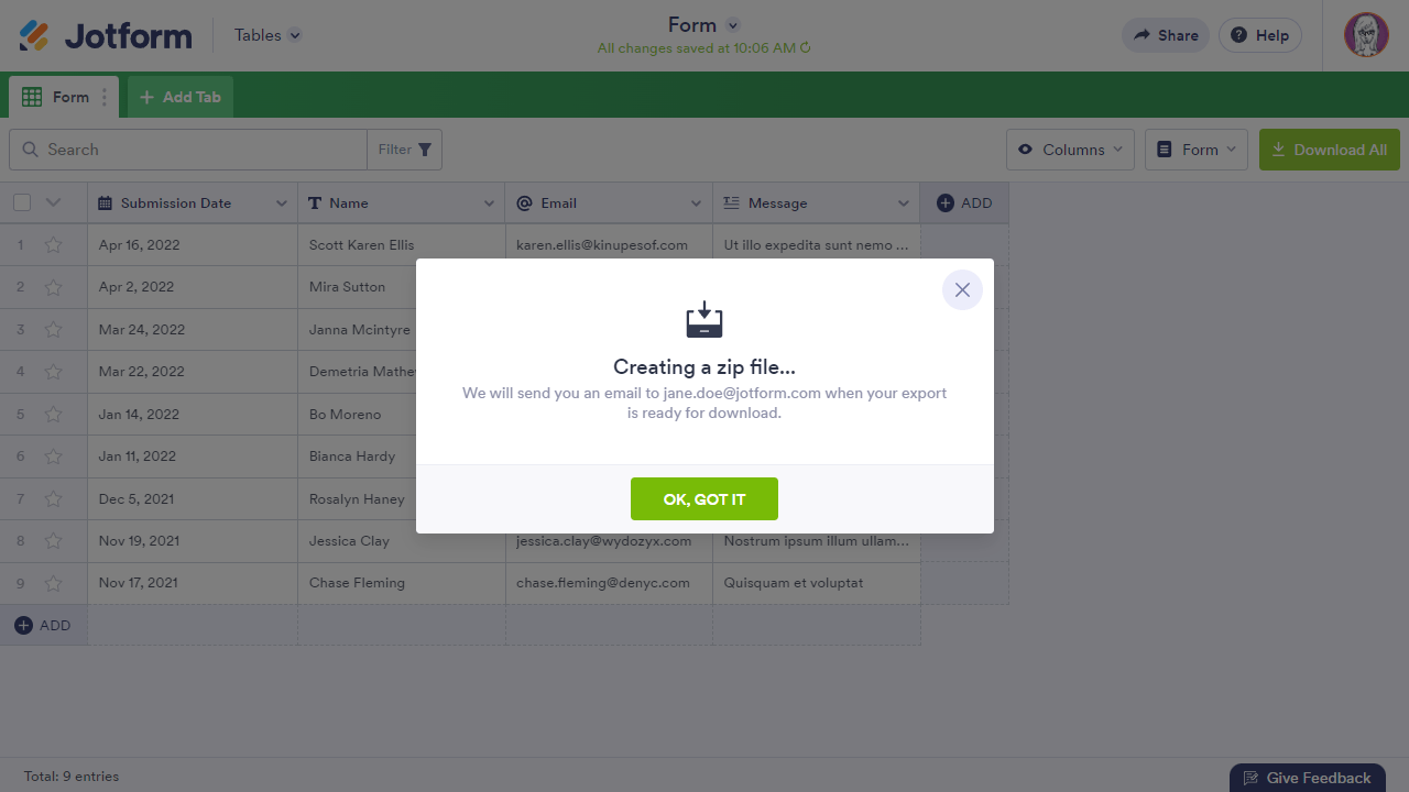tables download all creating zip file min Screenshot 32