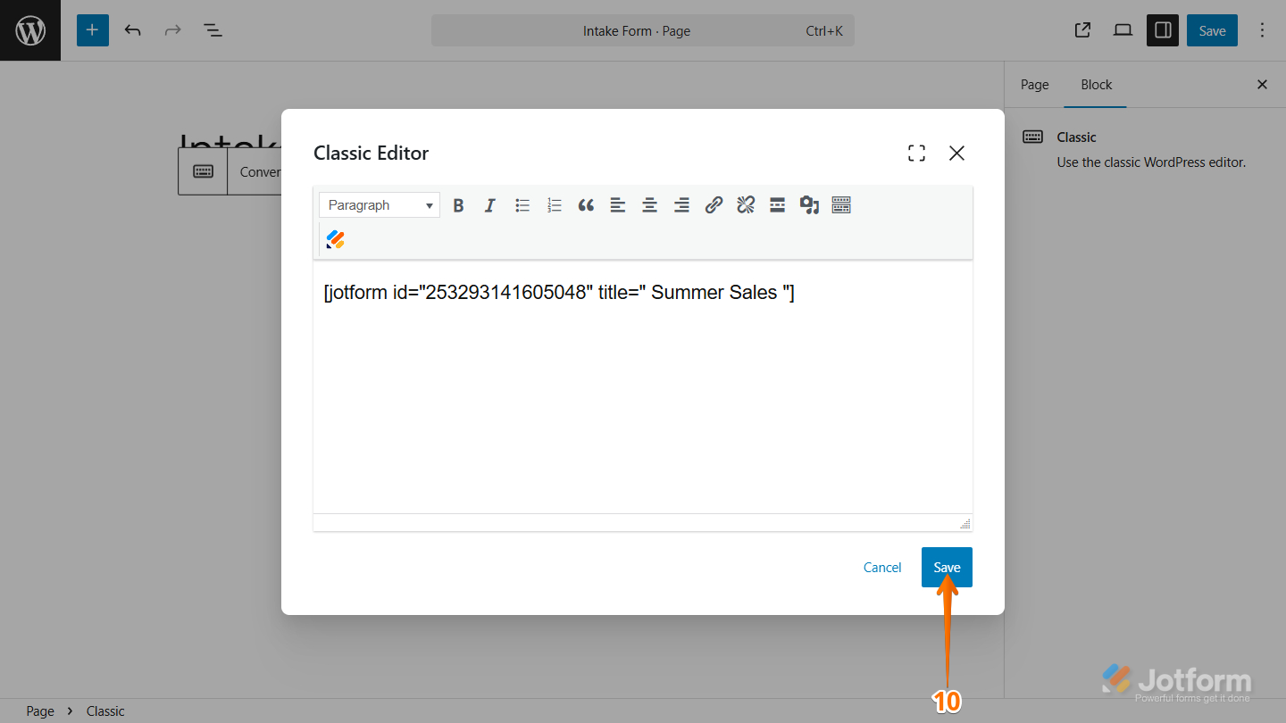 Guia Rápido para Incorporação de Formulários no WordPress Image-7