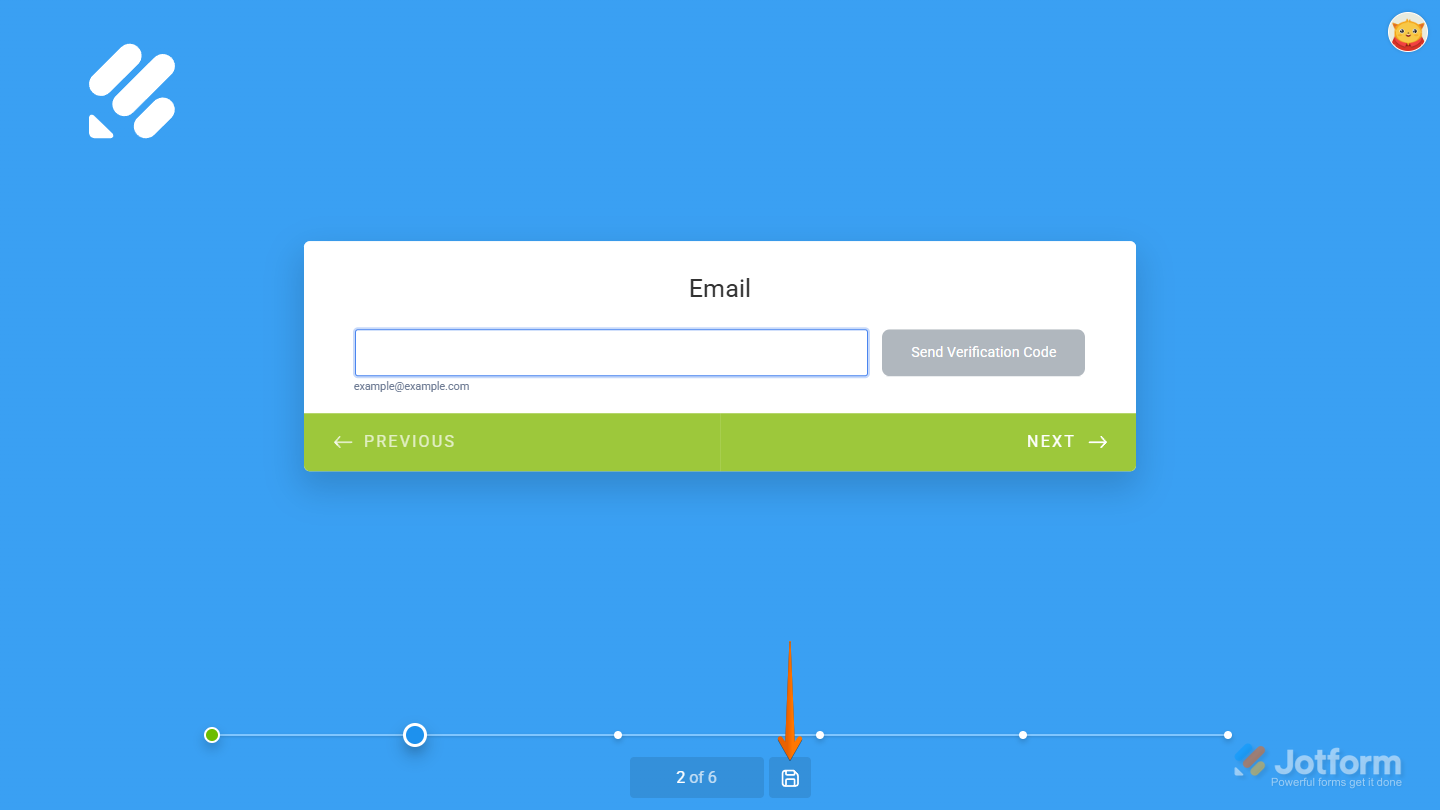 Save icon in the Card Form layout
