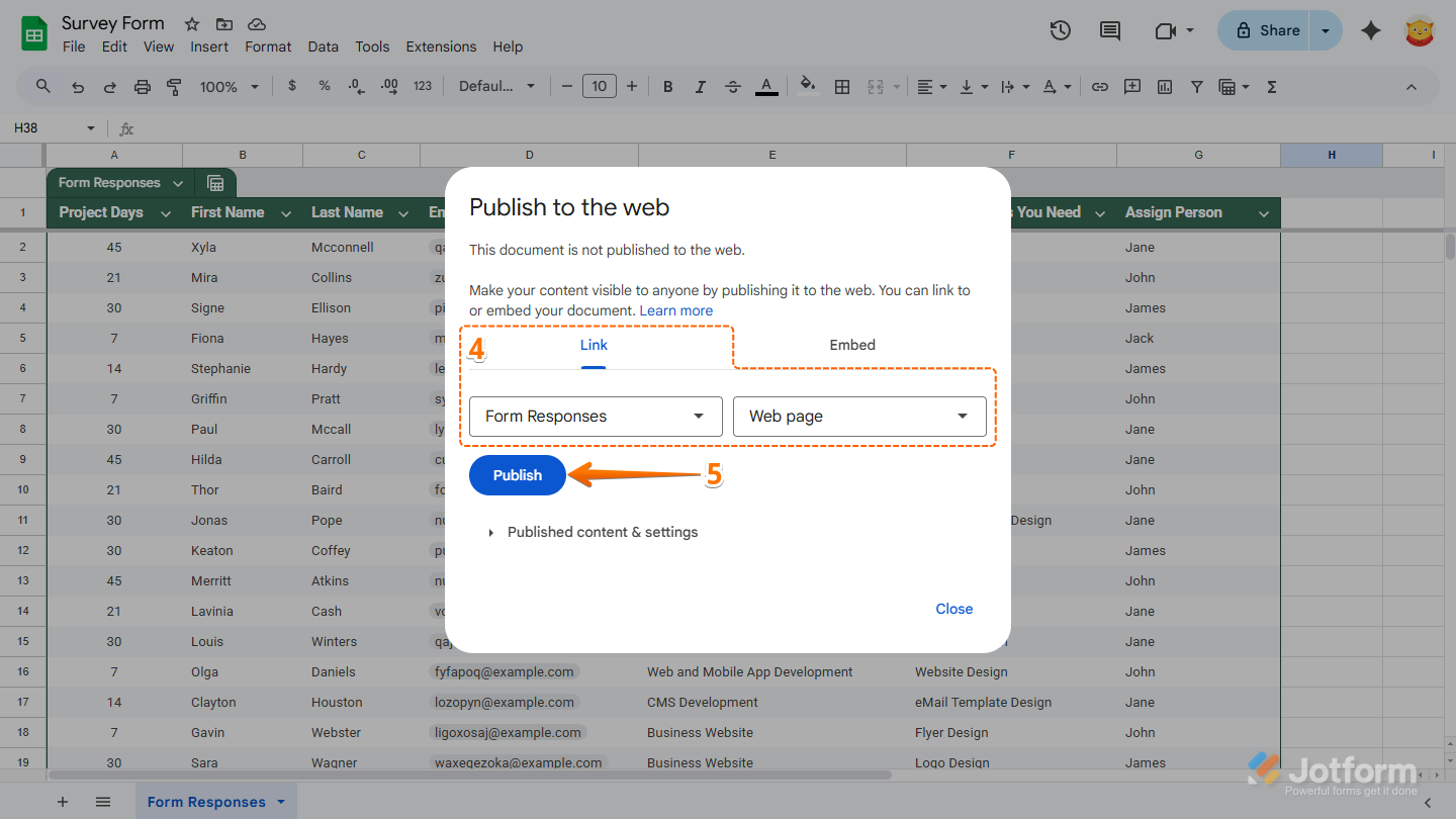How to Embed Spreadsheet in Your Form Image-2