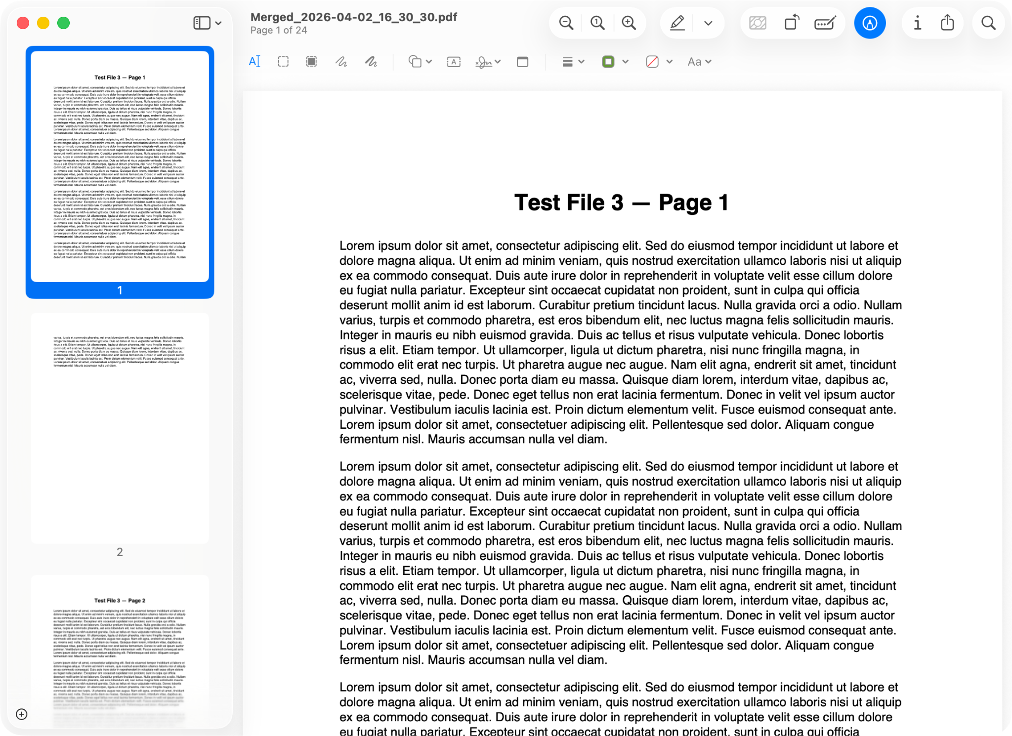 Apple Preview PDF Preview