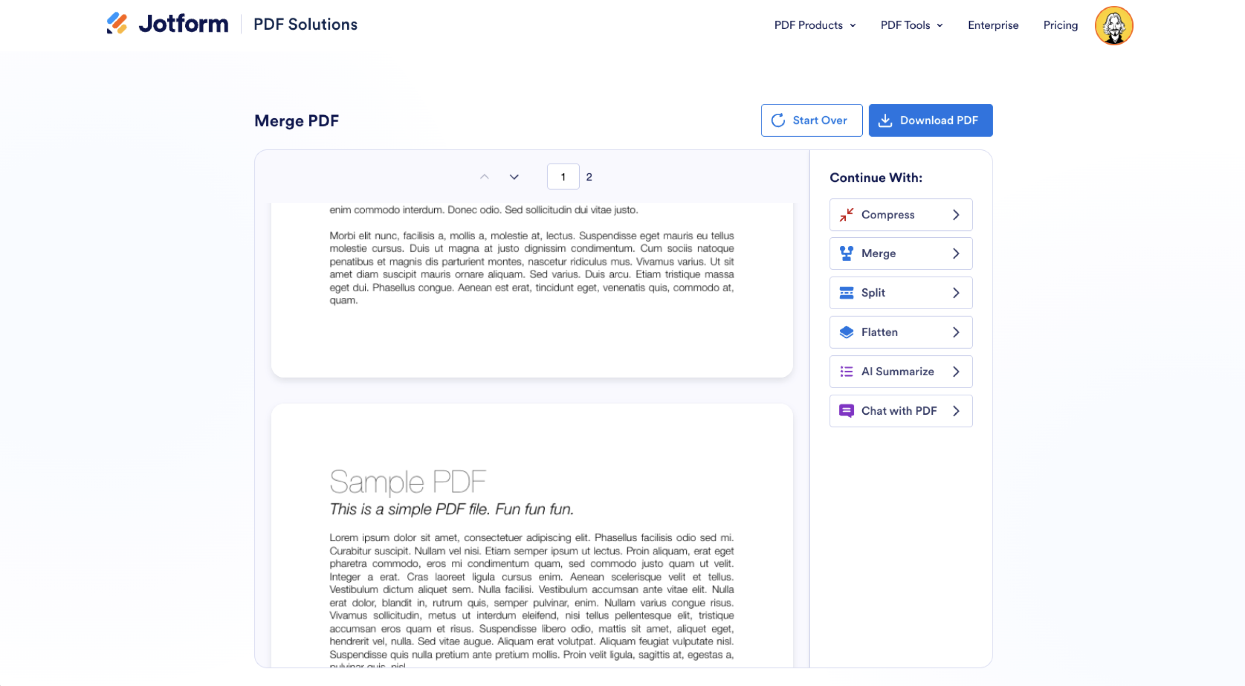 Jotform Merge PDF Final Preview