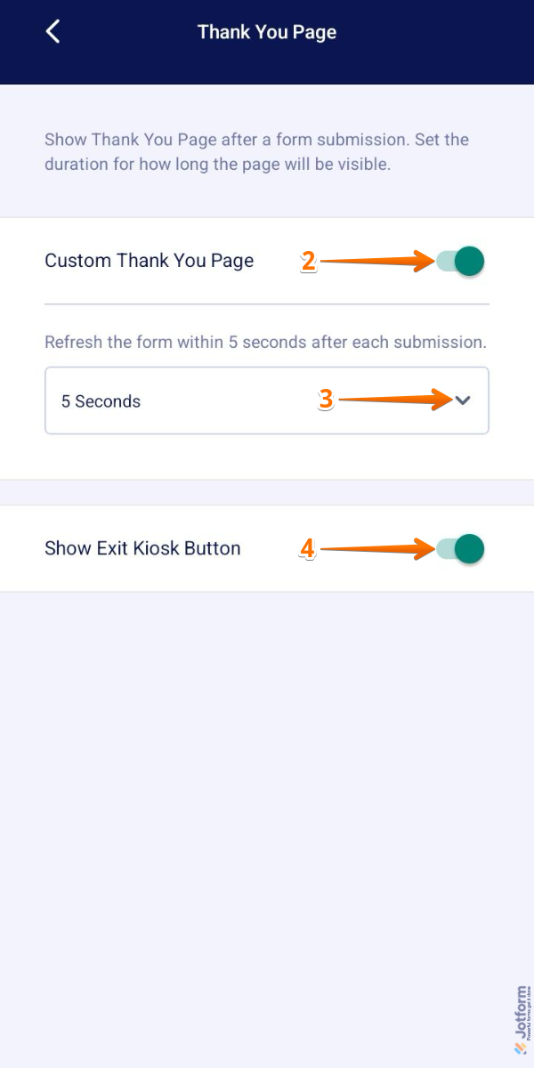 How to Use Kiosk Mode in Jotform Mobile App Image-19