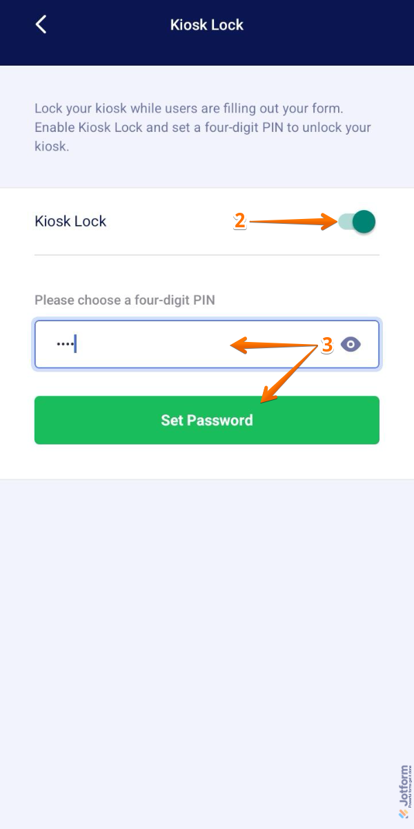 How to Use Kiosk Mode in Jotform Mobile App Image-8