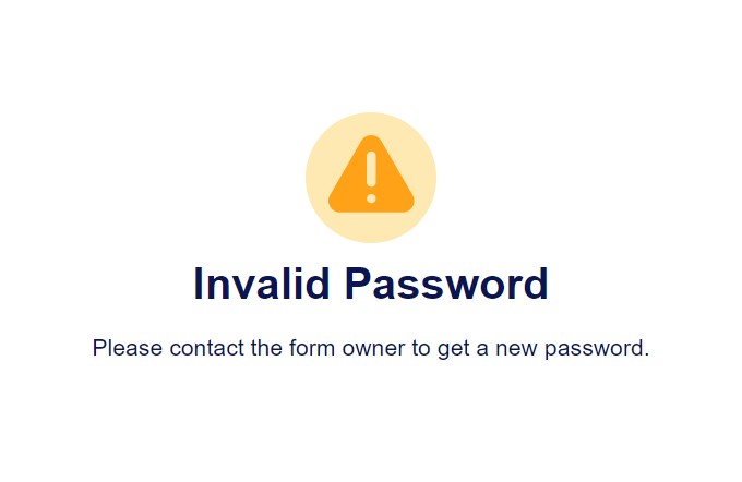 form settings invalid password Screenshot 109