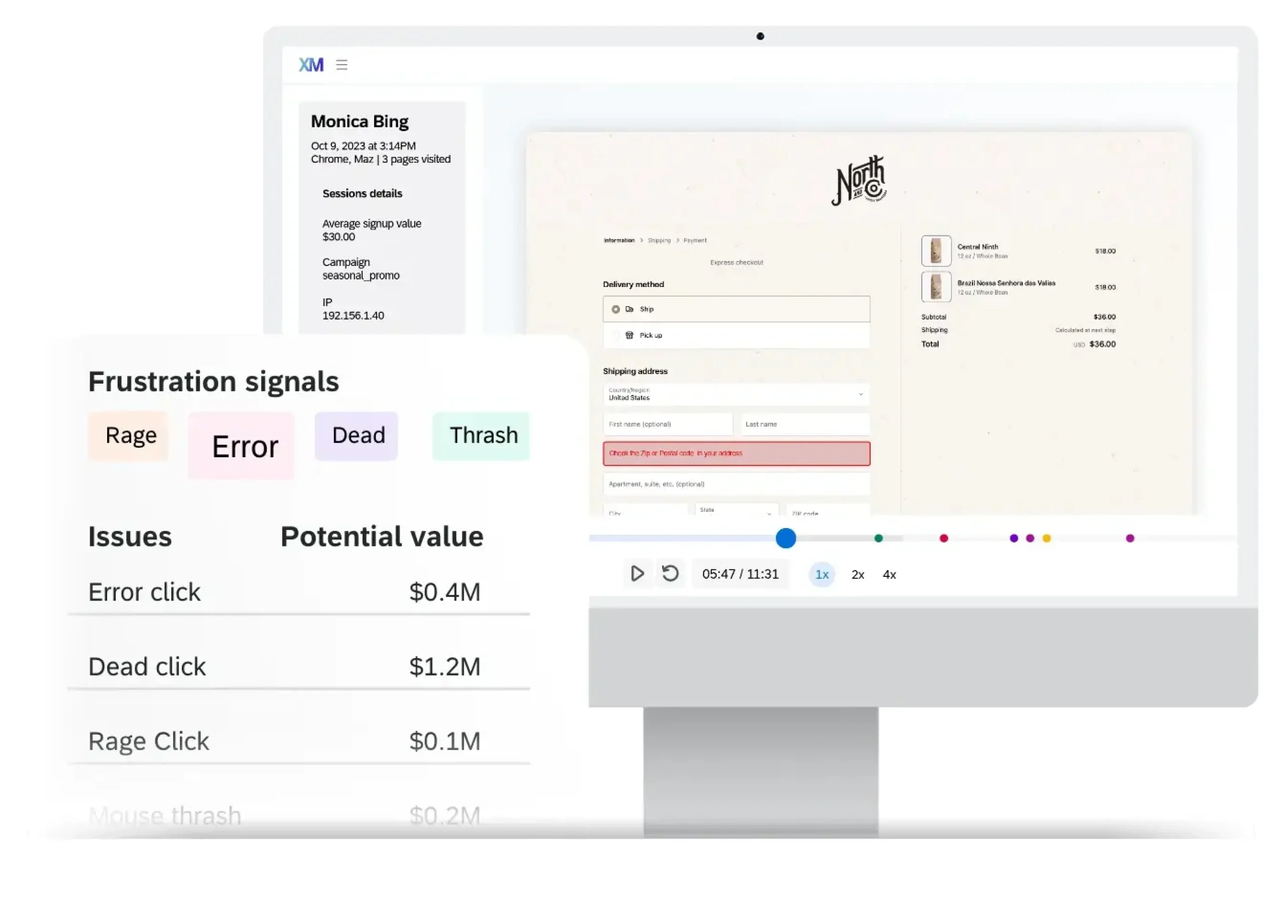 User Interface of Qualtrics XM