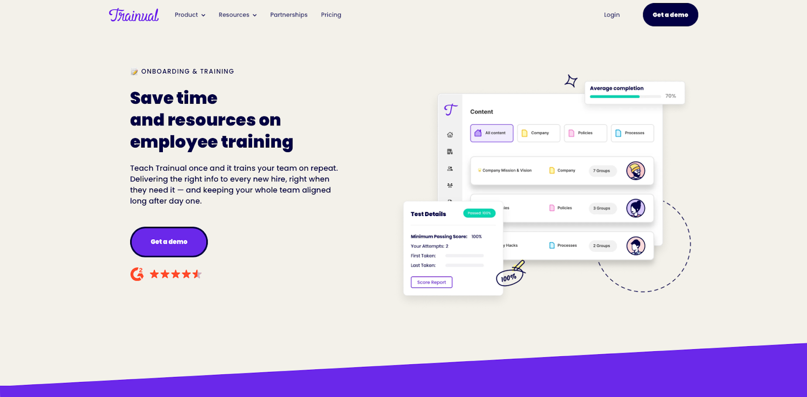 Trainual Landing Page