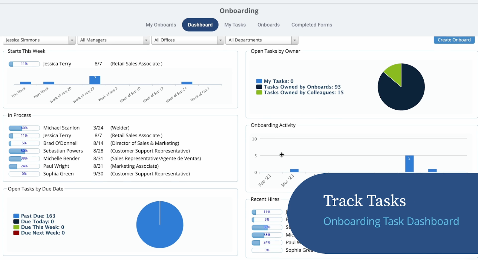 ClearCompany Onboarding Dashboard