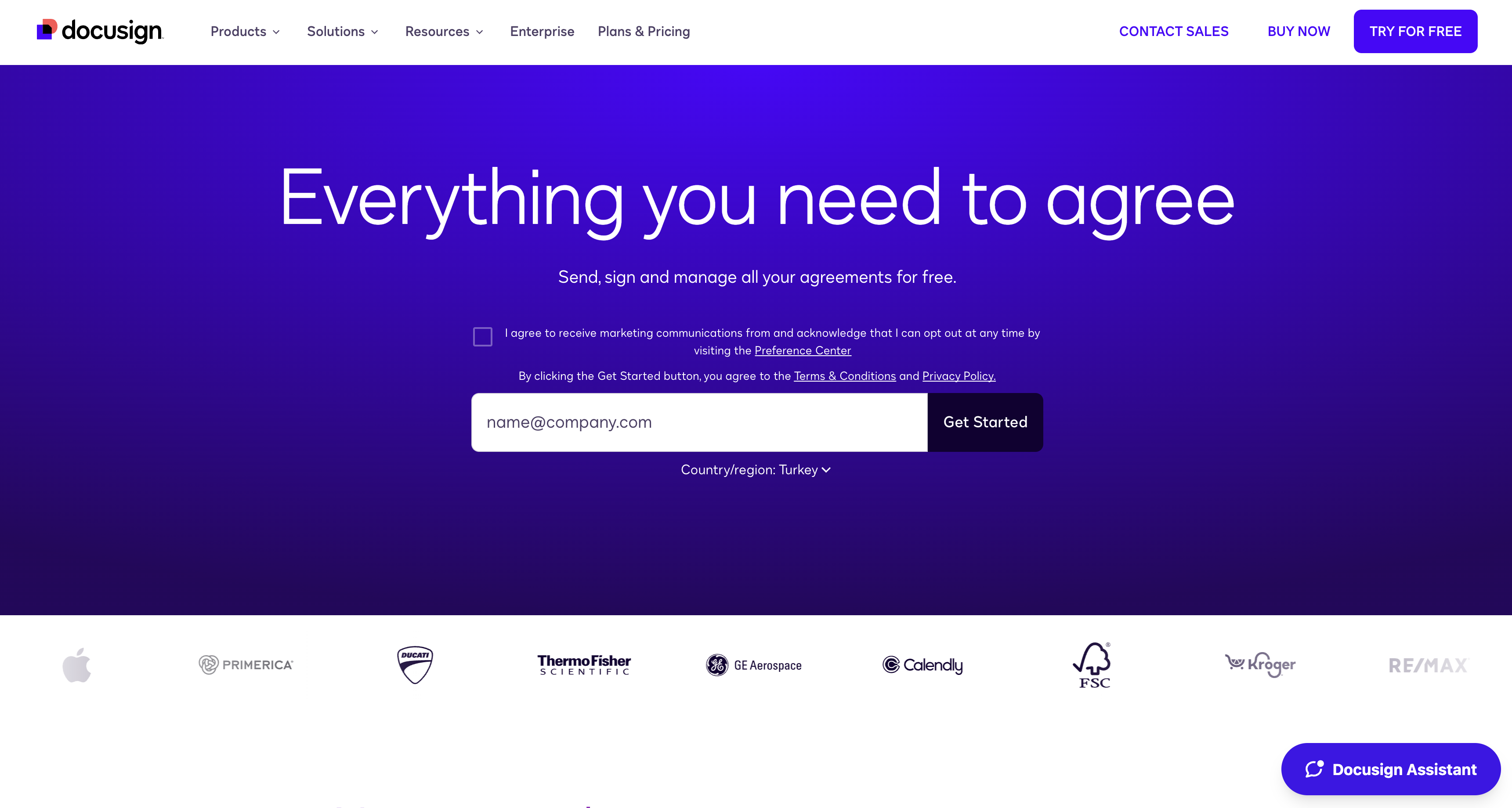 Docusign Landing Page