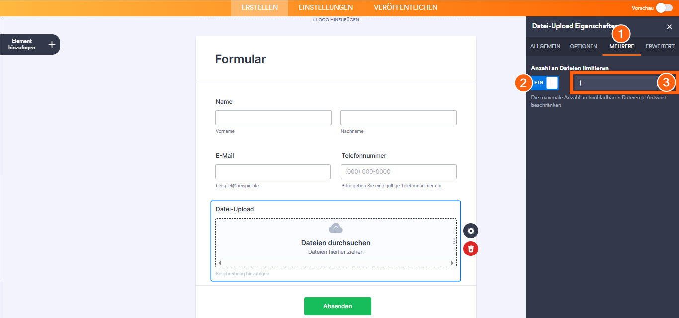 Wie erstelle ich ein Formular, um Dateien hochzuladen? Image-4