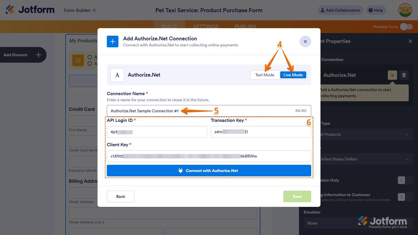 Connect with Authorize