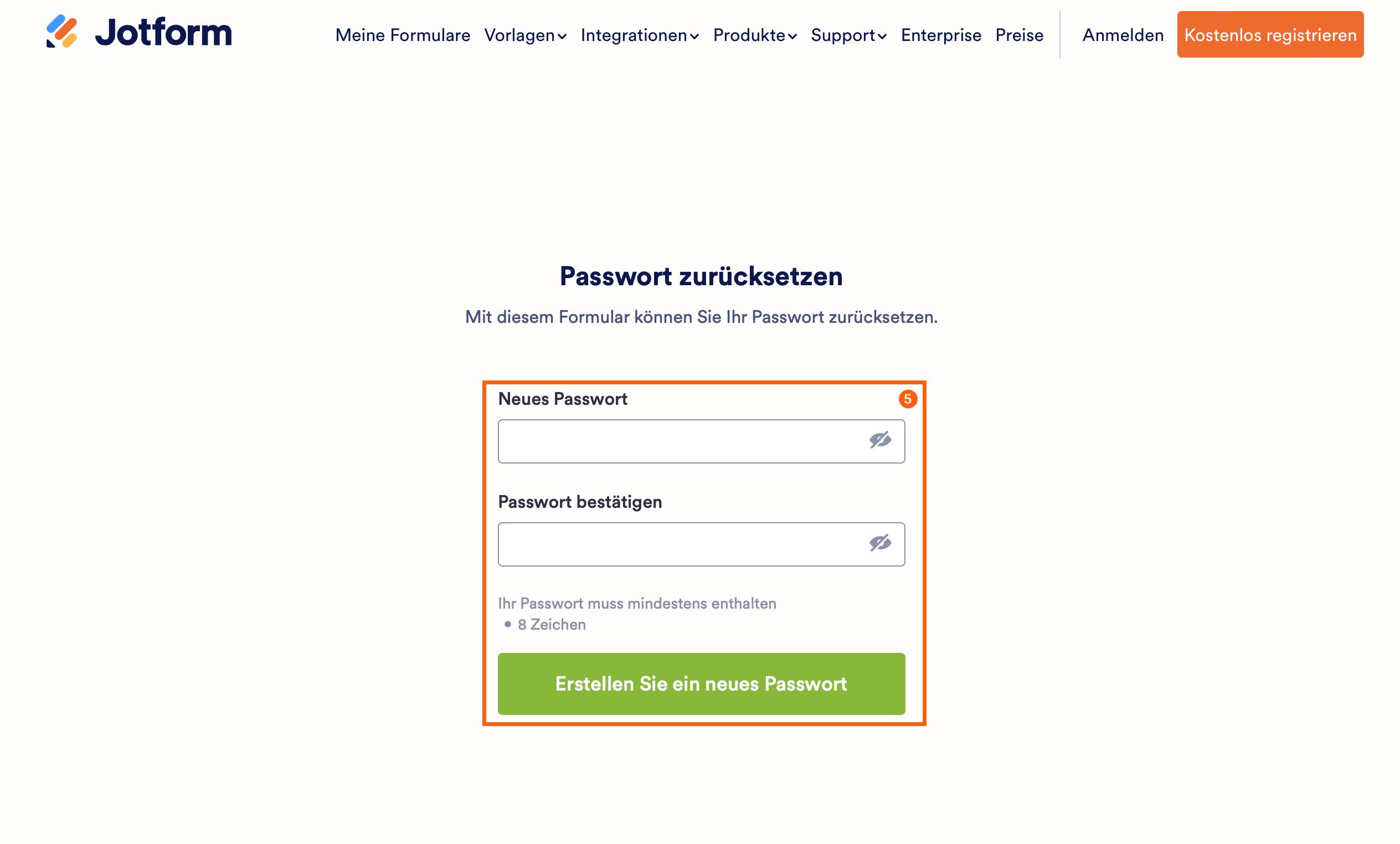 Wie Sie Ihr Jotform Passwort zurücksetzen Image-5