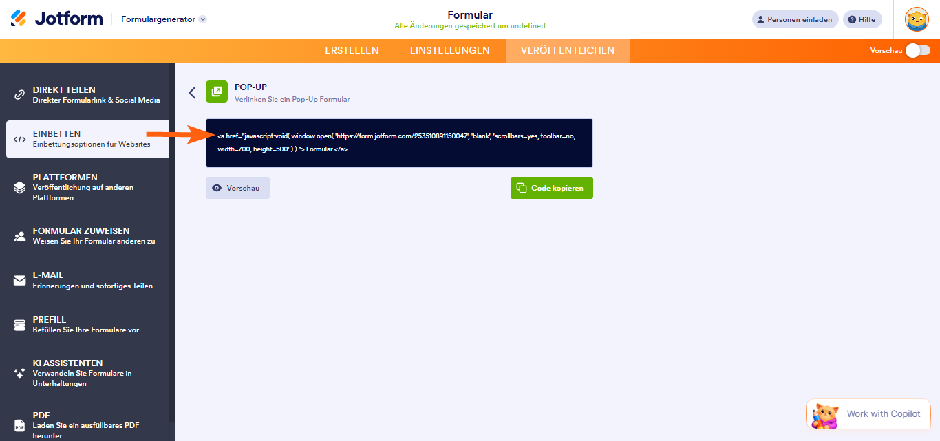 Welchen Formular-Einbettungs-Code sollte ich verwenden? Image-9