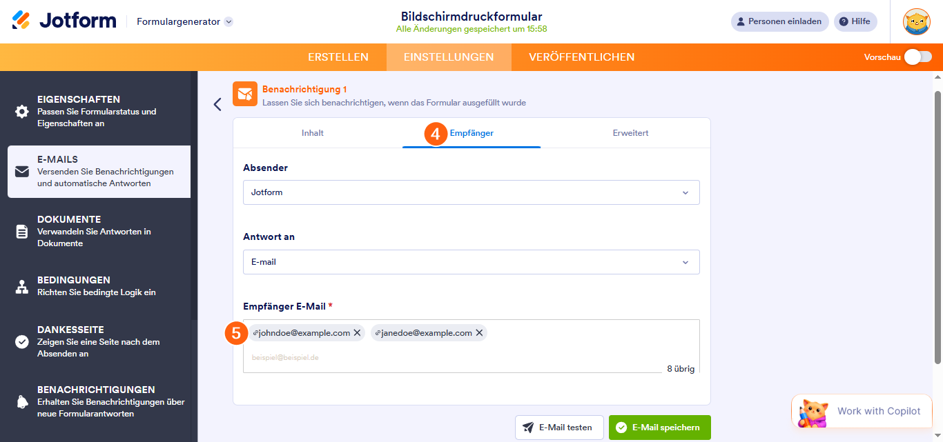 Wie Sie Benachrichtigungen an mehrere Empfänger senden Image-2