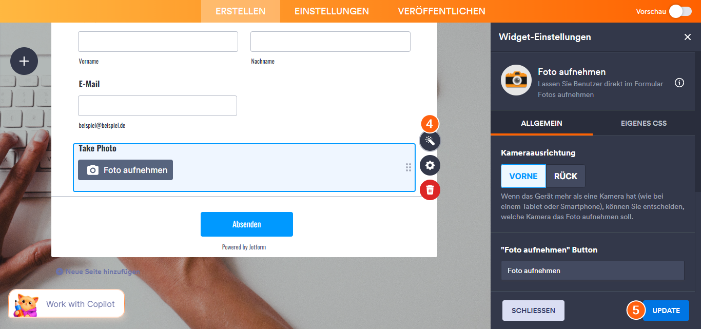 Wie Sie ein Widget zu Ihrem Formula hinzufügen Image-4