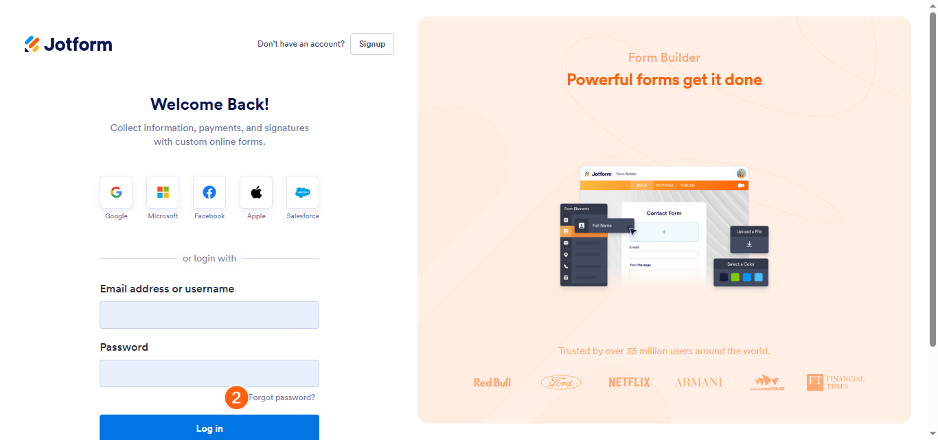 Wie Sie Ihr Jotform Passwort zurücksetzen Image-2