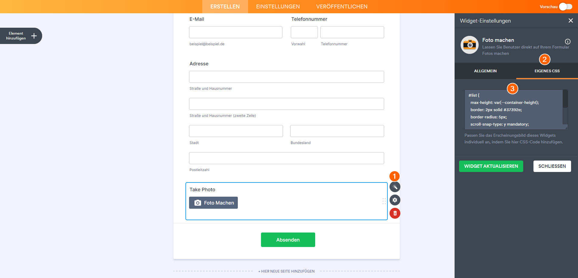 Wie Sie CSS-Codes in Widgets einfügen Image-1