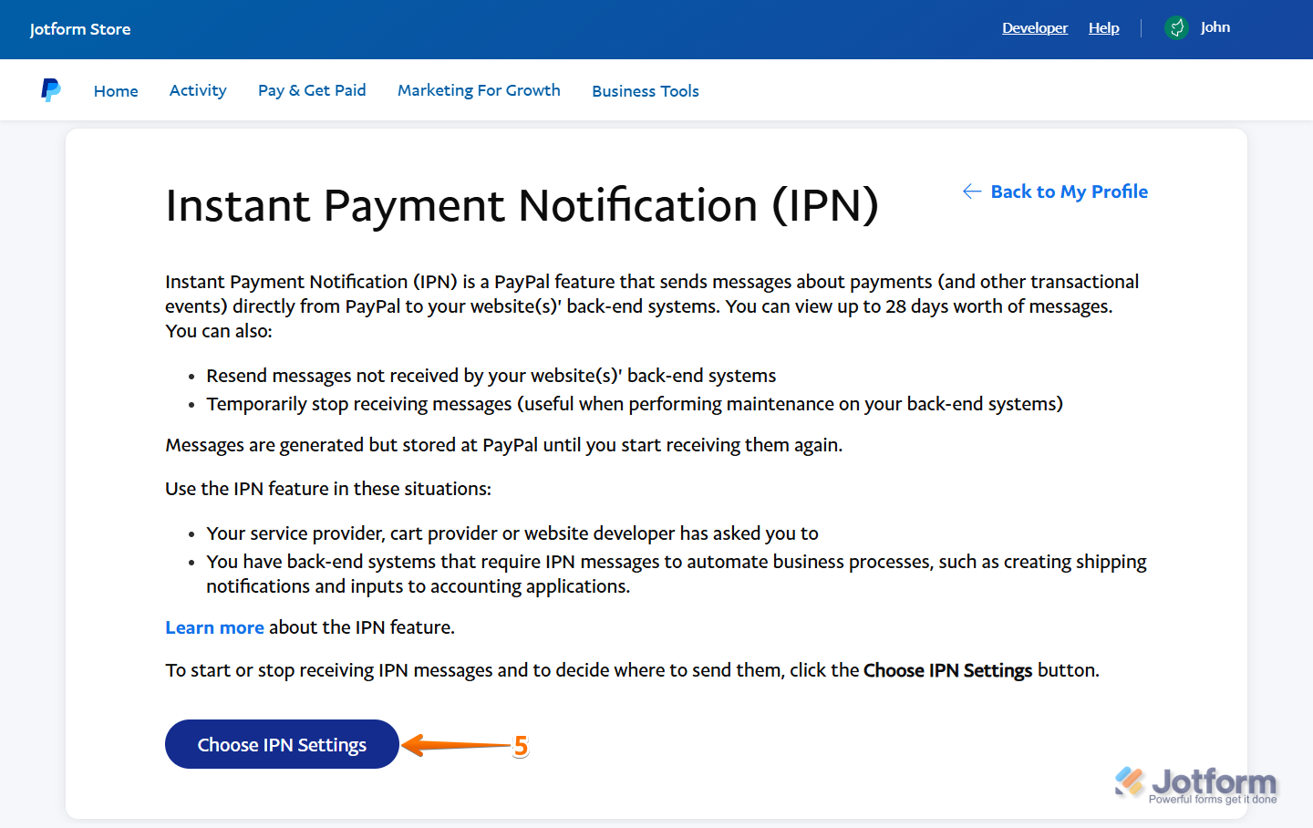 Cara Mengaktifkan IPN di Akun Paypal Anda Image-3
