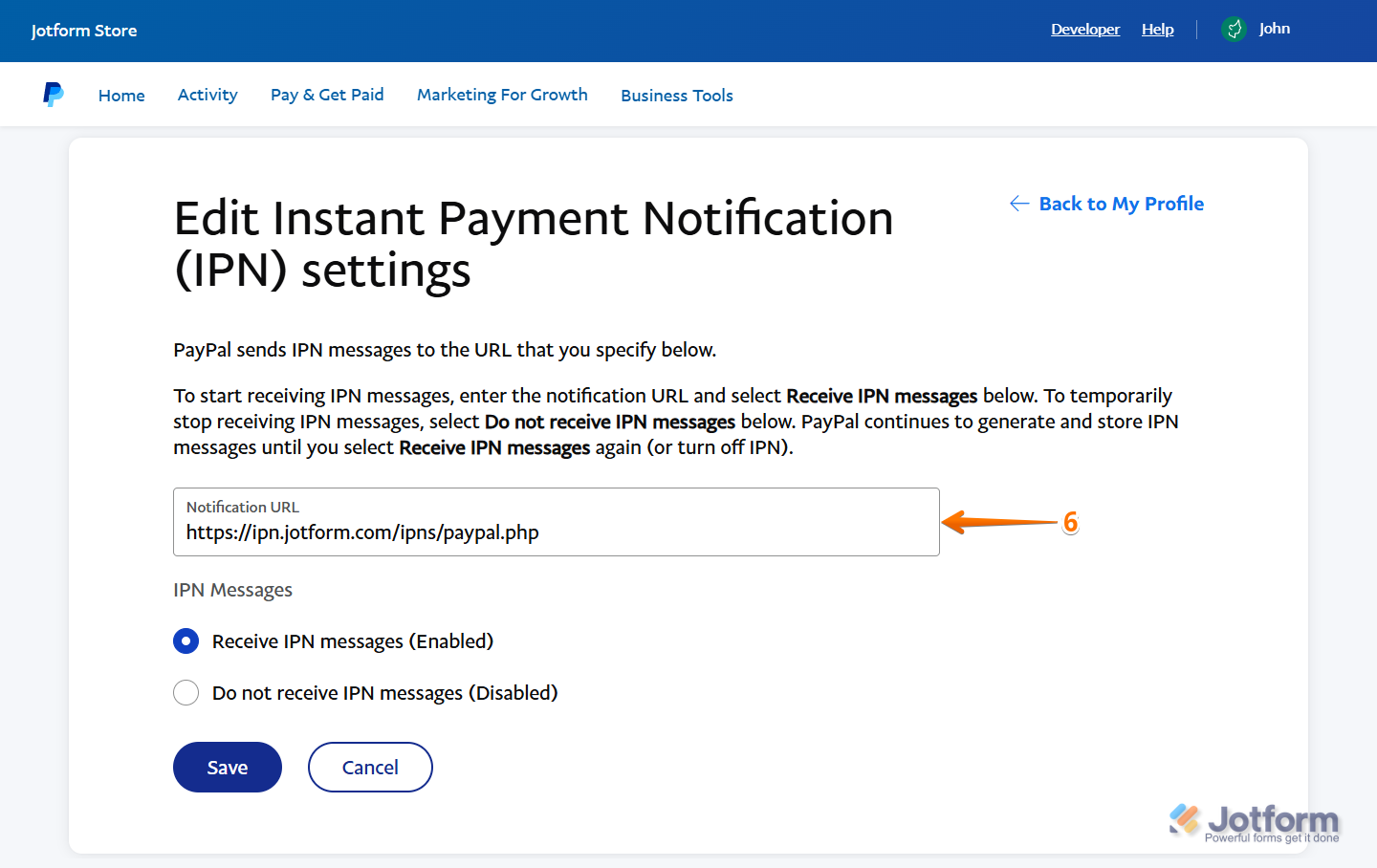 Cara Mengaktifkan IPN di Akun Paypal Anda Image-4