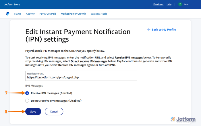 Cara Mengaktifkan IPN di Akun Paypal Anda Image-5