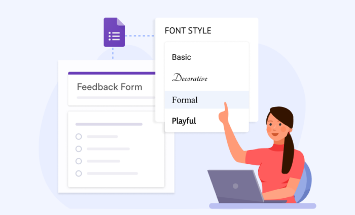 Come modificare il font su Google Forms