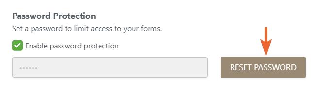 form settings reset password Screenshot 76