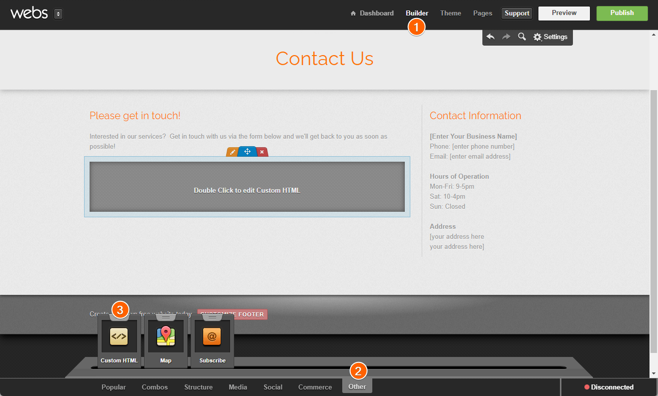 Hinzufügen eines Formulars zu Webs
