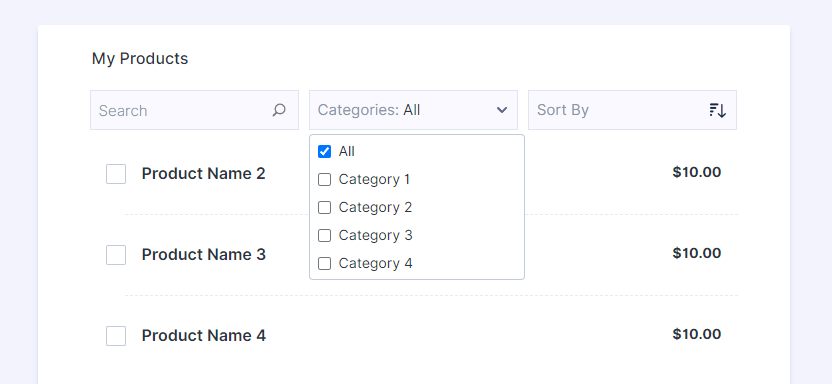 jotform-payment-category-filter-form-view