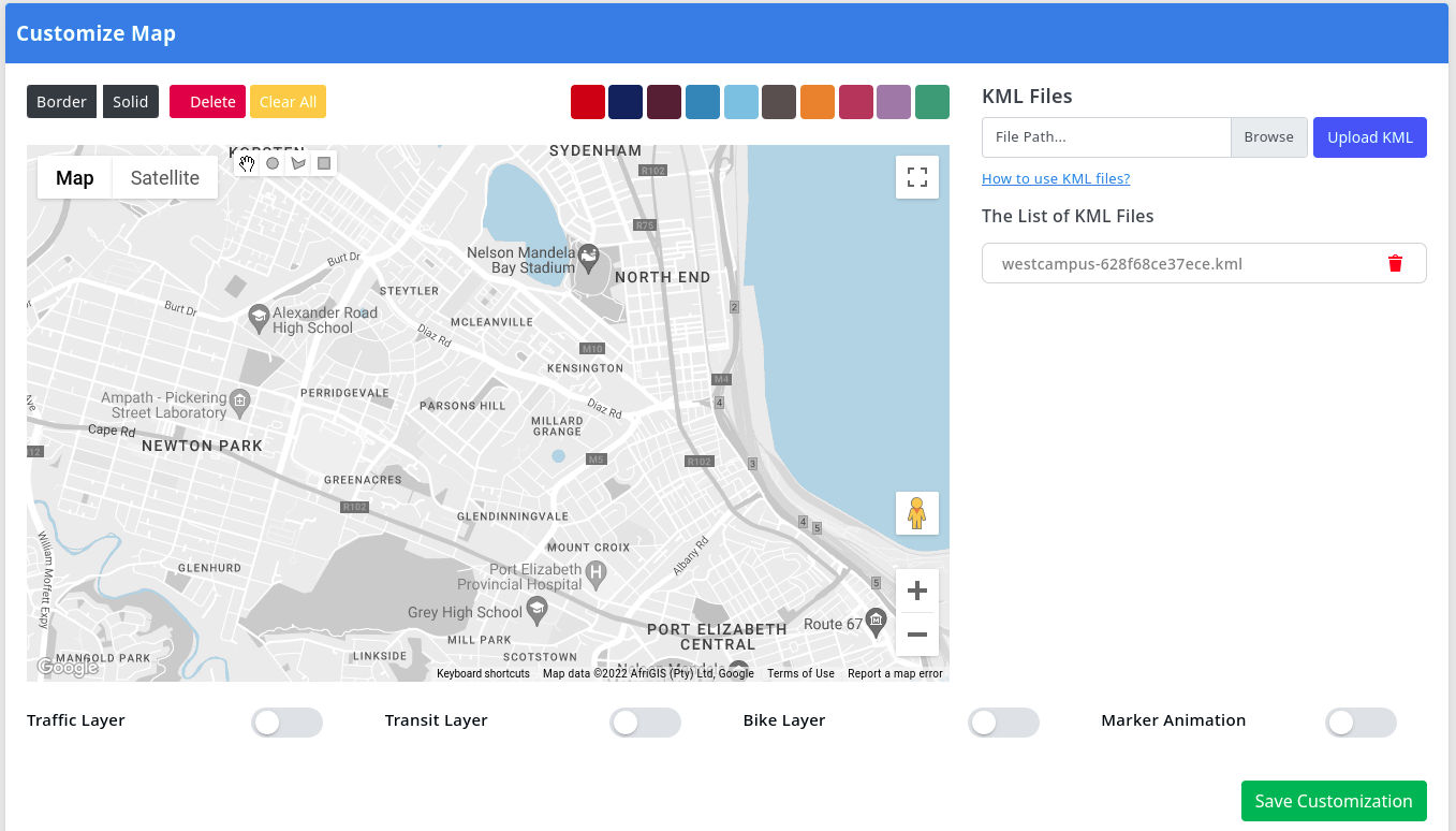 Agişe Store Locator User Interface