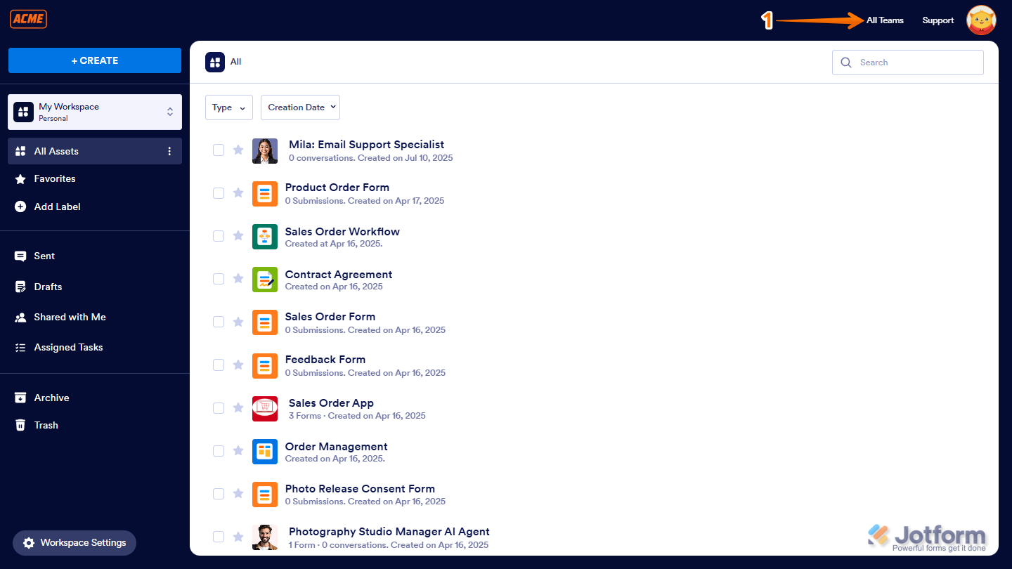 How to Create a Jotform Team Image-3