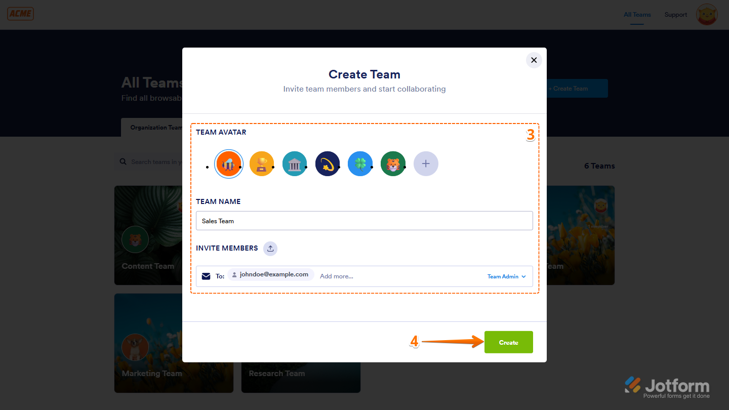 How to Create a Jotform Team Image-5