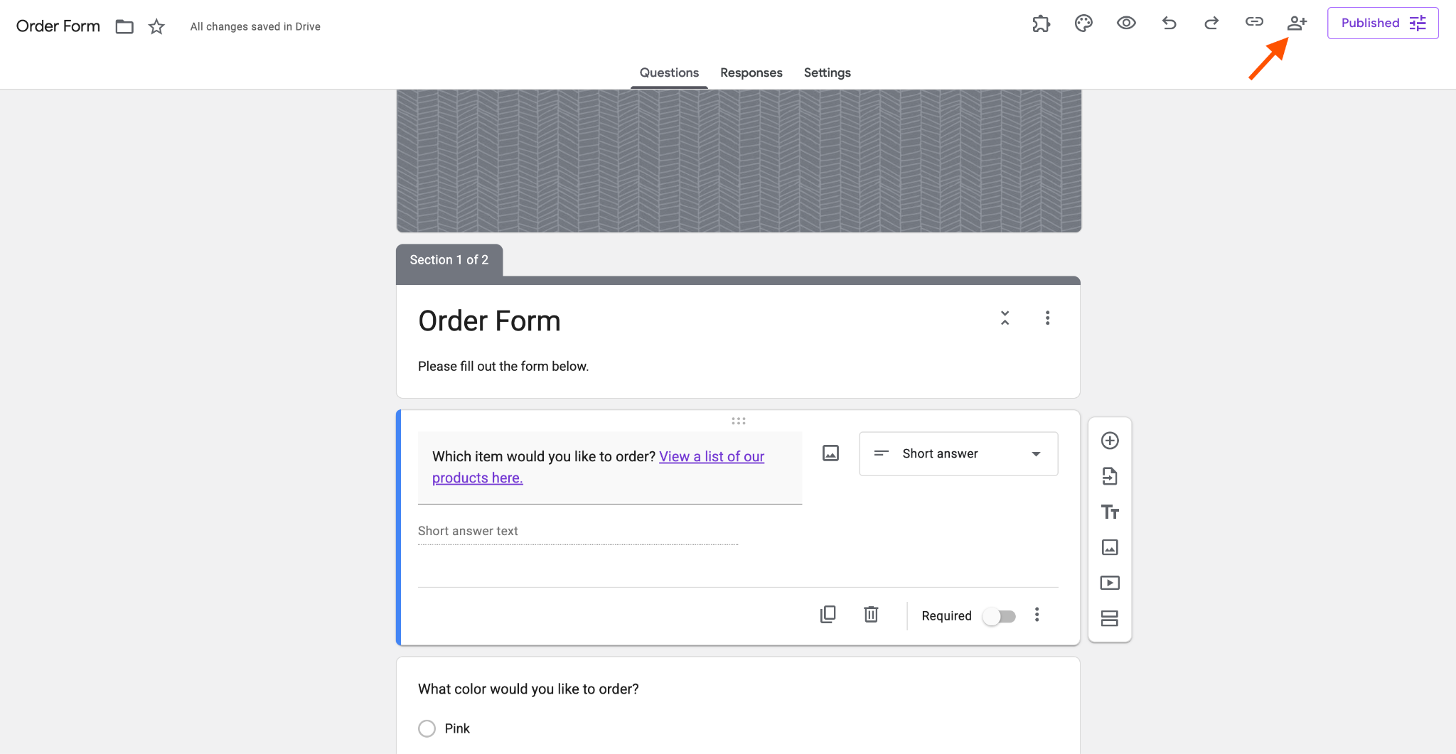 How to add a link to a Google Form Image-6