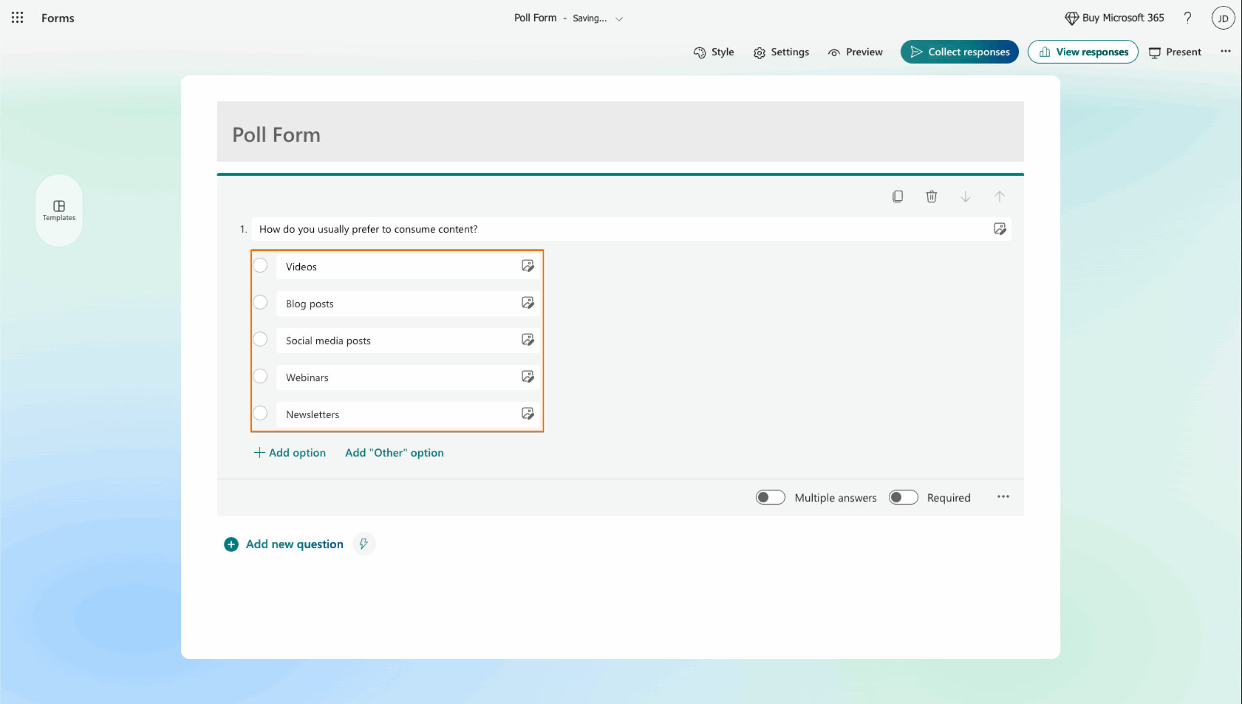 How to create a poll in Microsoft Forms Image-7