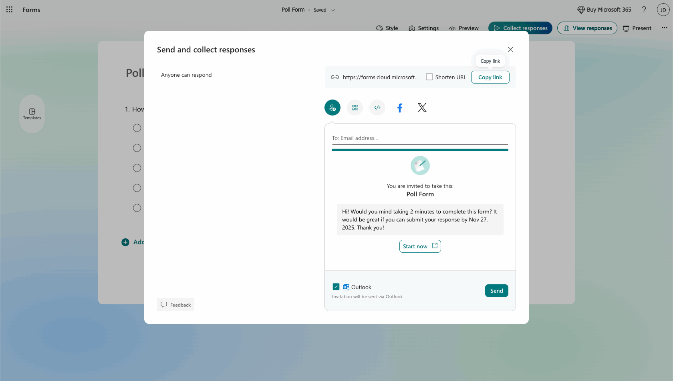 How to create a poll in Microsoft Forms Image-10