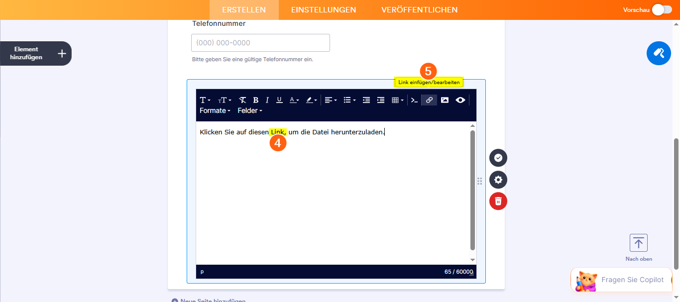 Wie Sie eine herunterladbare Datei zu Ihrem Formular hinzufügen Image-4