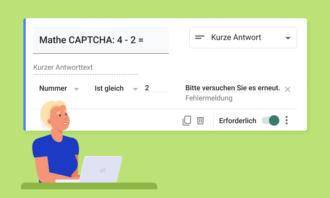 Wie man CAPTCHA zu Google Formulare hinzufügt Wie man CAPTCHA zu Google Formulare hinzufügt