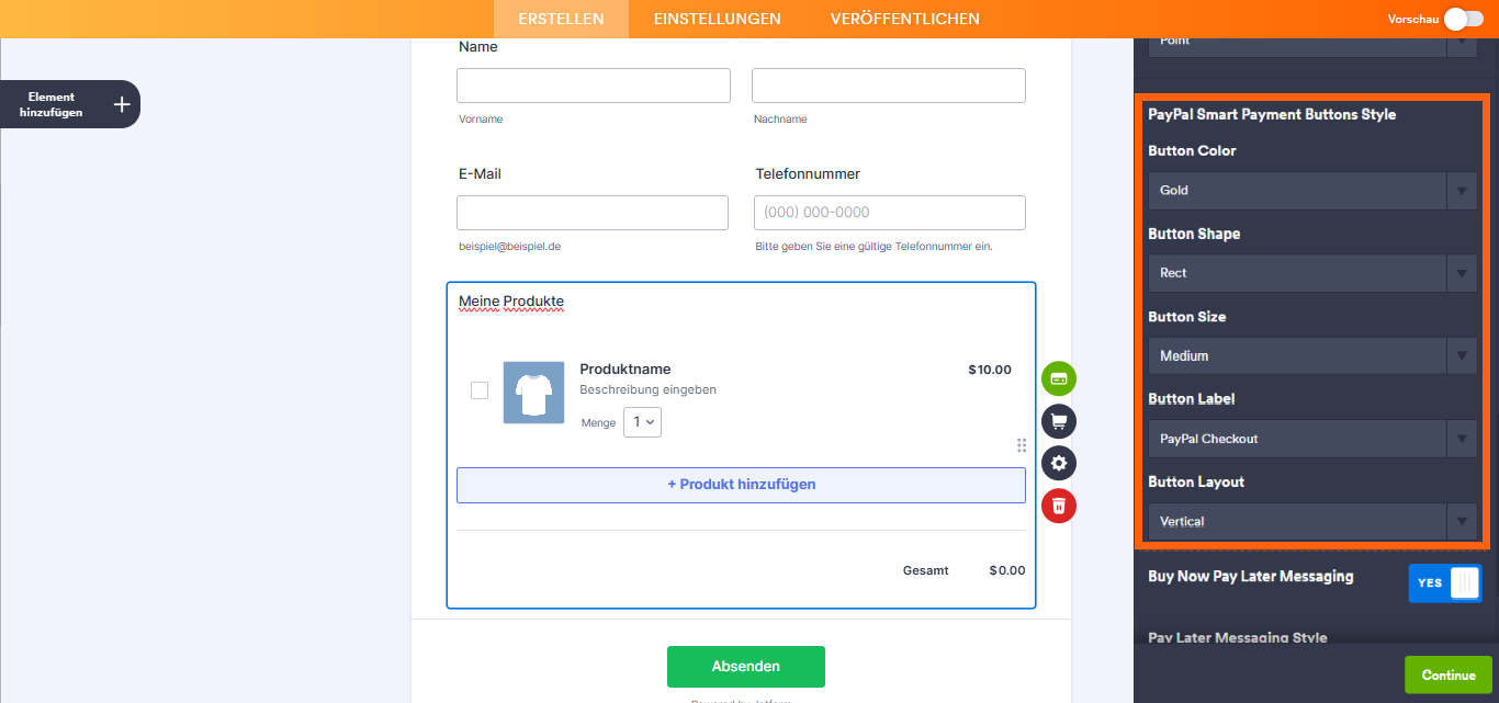 Wie Sie PayPal Business mit Jotform integrieren können Image-10