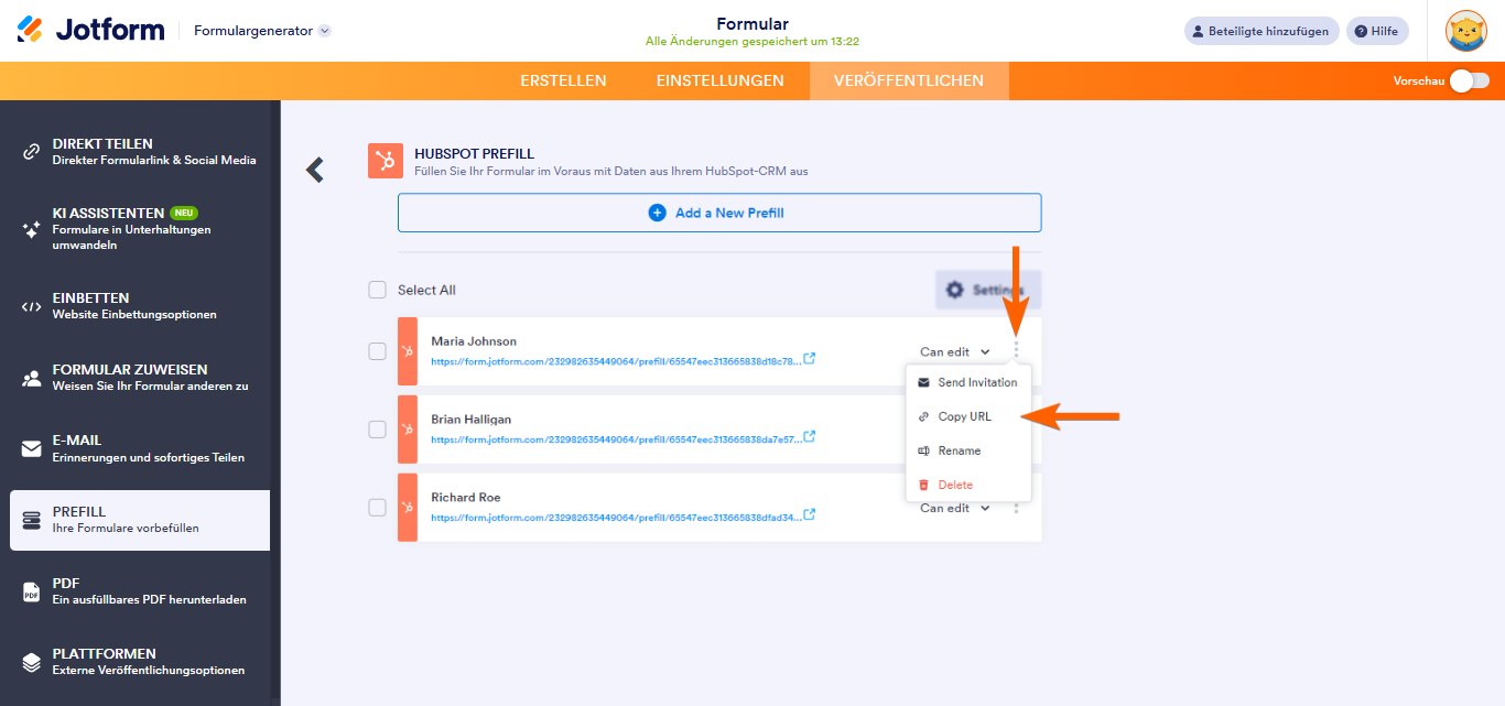 Wie Sie ein Formular mit den Daten aus HubSpot vorausfüllen? Image-6