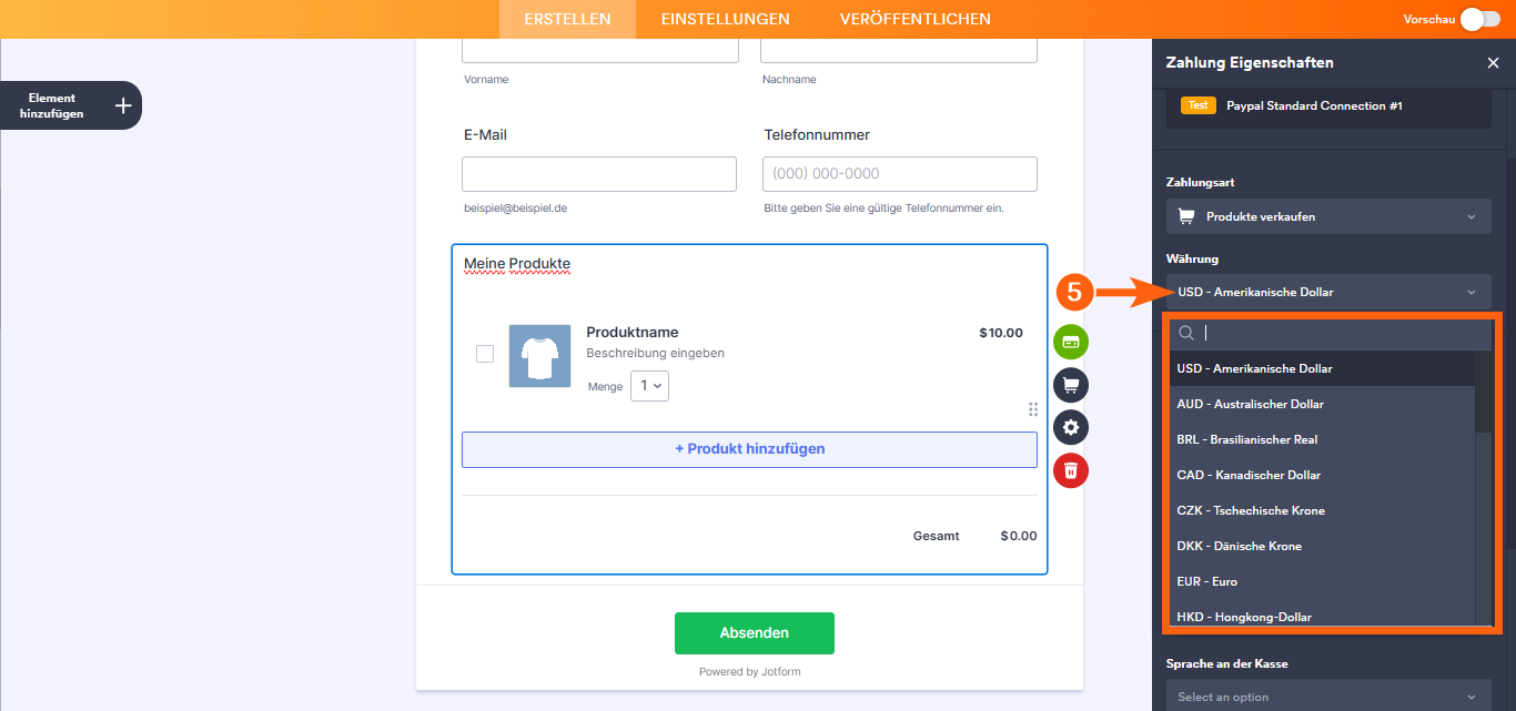 Wie Sie PayPal Business mit Jotform integrieren können Image-4