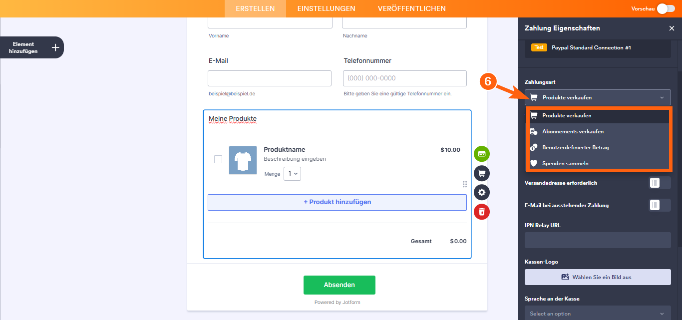 Wie Sie PayPal Business mit Jotform integrieren können Image-5