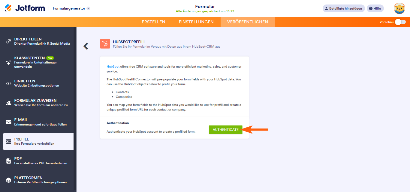 Wie Sie ein Formular mit den Daten aus HubSpot vorausfüllen? Image-2