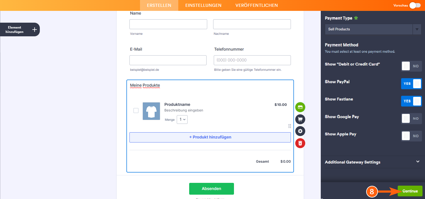 Wie Sie PayPal Business mit Jotform integrieren können Image-7