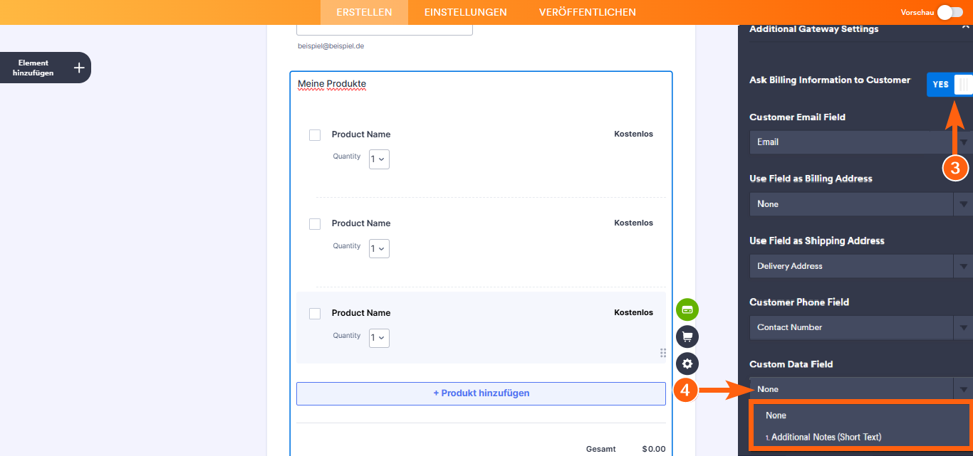 Wie Sie benutzerdefinierte Daten an Stripe Payment senden Image-2