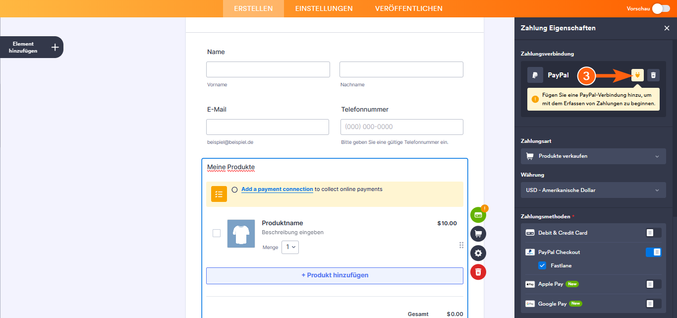 Wie Sie PayPal Business mit Jotform integrieren können Image-14