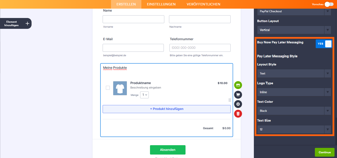Wie Sie PayPal Business mit Jotform integrieren können Image-11