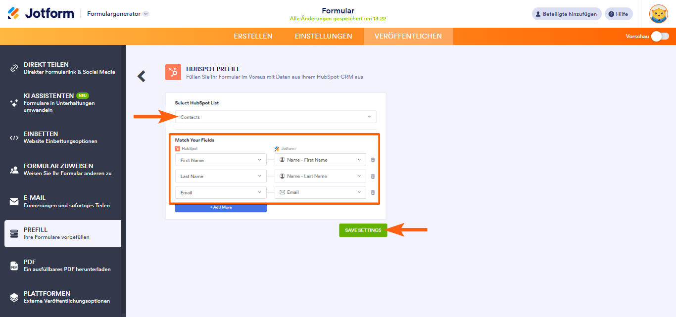 Wie Sie ein Formular mit den Daten aus HubSpot vorausfüllen? Image-3