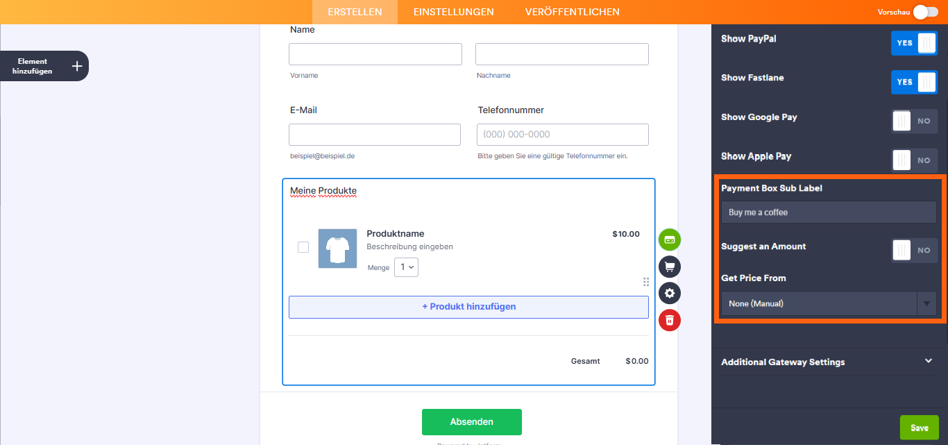 Wie Sie PayPal Business mit Jotform integrieren können Image-8