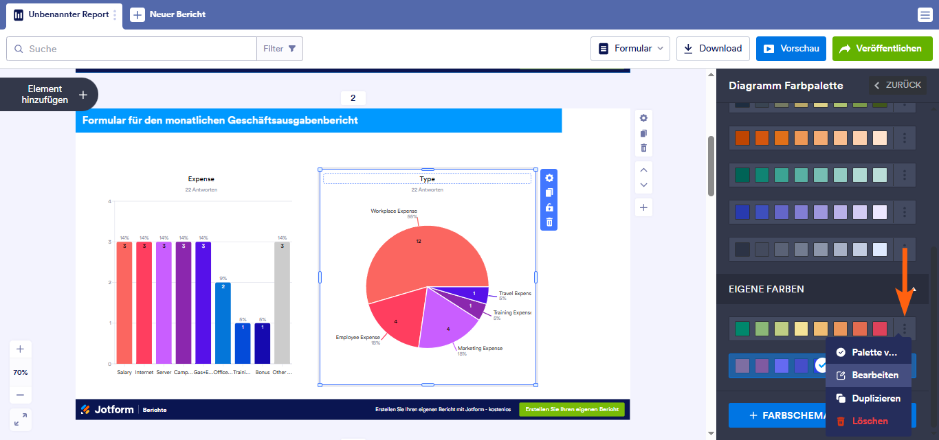 Wie Sie einen visuellen Bericht anpassen Image-19