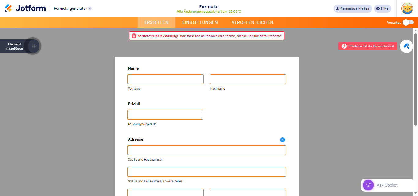 Wie Sie die Warnung zur Barrierefreiheit in Formularen beheben Image-5