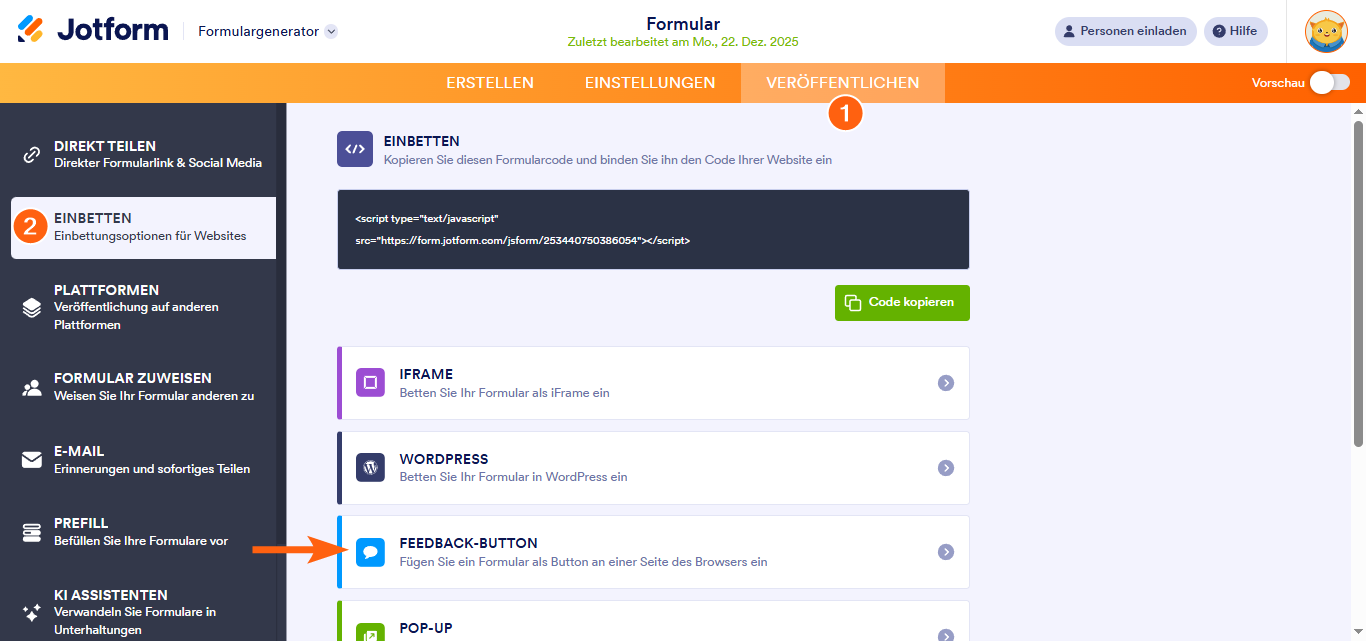 Hinzufügen eines Feedback Buttons zu Blogger Image-1